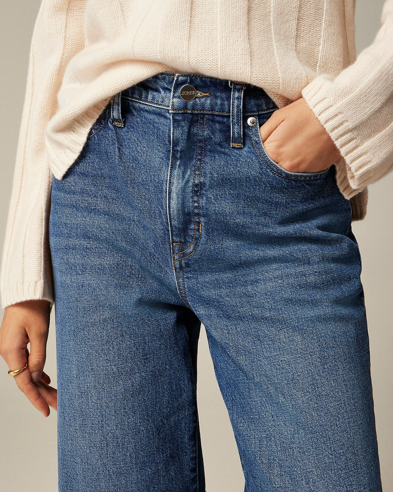 High-rise slim wide jean in 1996 semi-stretch | J. Crew US