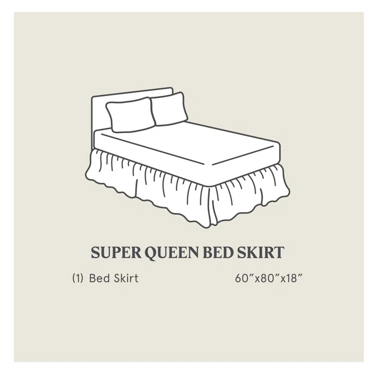 Stella Solid Faux Silk Velvet Ruffled Romantic Western 18 inch Bed Skirt | Wayfair North America