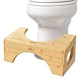 Squatty Potty The Original Toilet Stool - Bamboo Flip, 7" & 9" Height, Brown | Amazon (US)