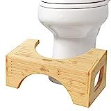 Squatty Potty The Original Toilet Stool - Bamboo Flip, 7" & 9" Height, Brown | Amazon (US)