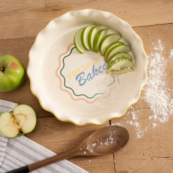 Ceramic Fluted Pie Dish | Dunelm (migrated)