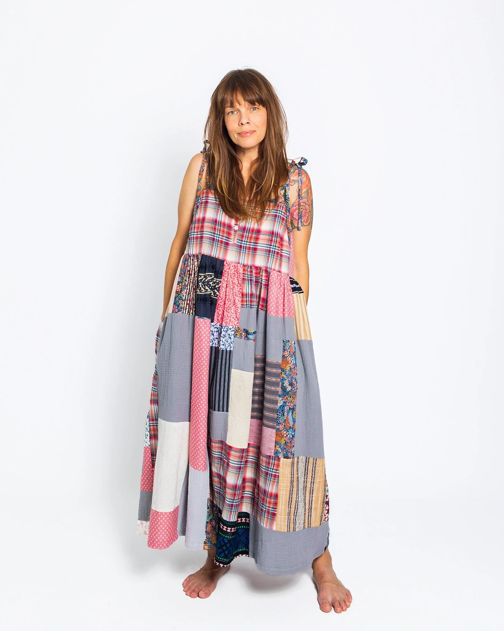 One of a Kind Patchwork Dress Liberty Tana Lawn Dress Cottagecore M/L - Etsy | Etsy (US)