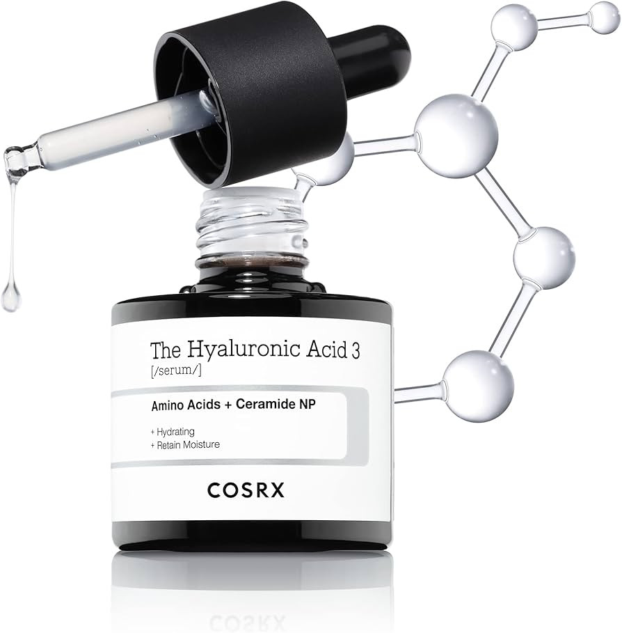 COSRX Suero de ácido hialurónico puro al 3%, suero facial que aumenta la hidratación y la hume... | Amazon (US)