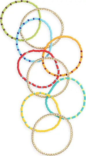 Just Another Day In Paradise Set of 9 Bracelets | Nordstrom