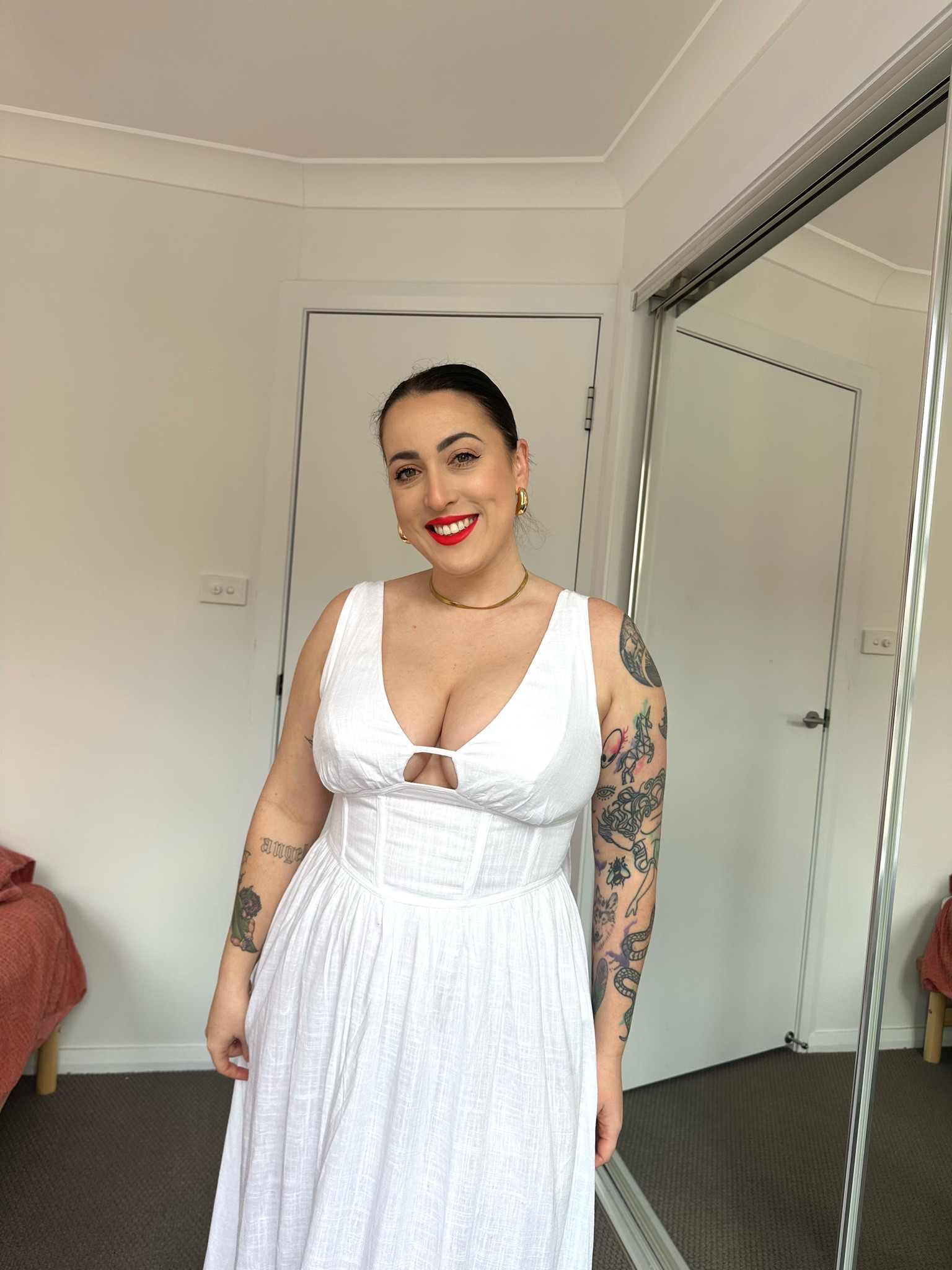 The most perfect supportive dress! I have never felt more beautiful! Plus you don’t need a bra! I’m wearing a size 12

#LTKWedding #LTKMidsize #LTKParties