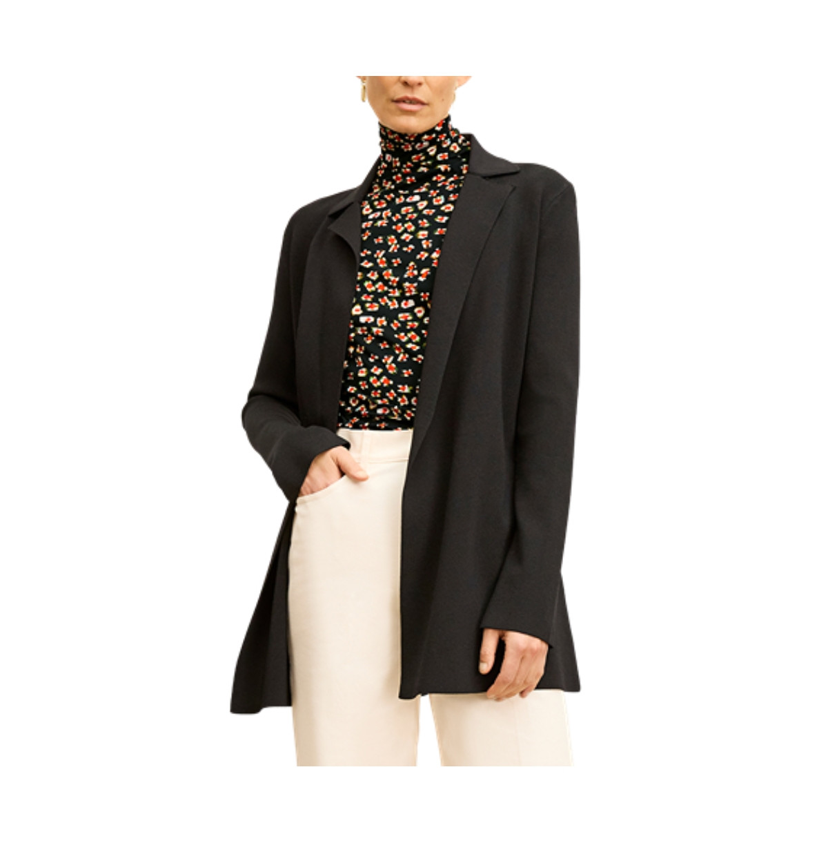 M.m.LaFleur Women's Merritt Wrap Jardigan - Black | Macy's