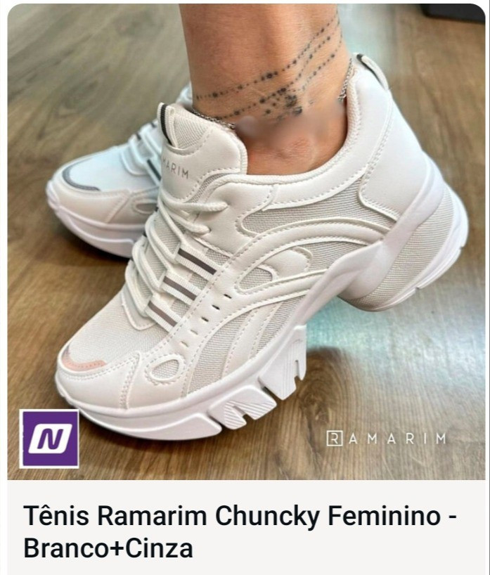 Tênis Ramarim Chuncky Feminino - Branco+Cinza

#LTKbrasil #LTKshoes #LTKpromo