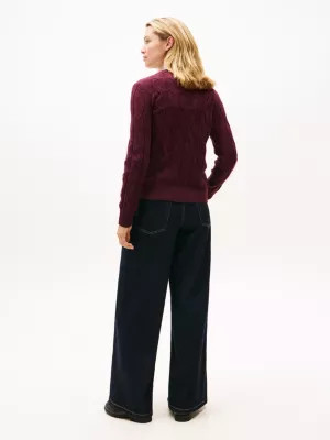 Cable Knit Soft Wool Jumper | Tommy Hilfiger UK