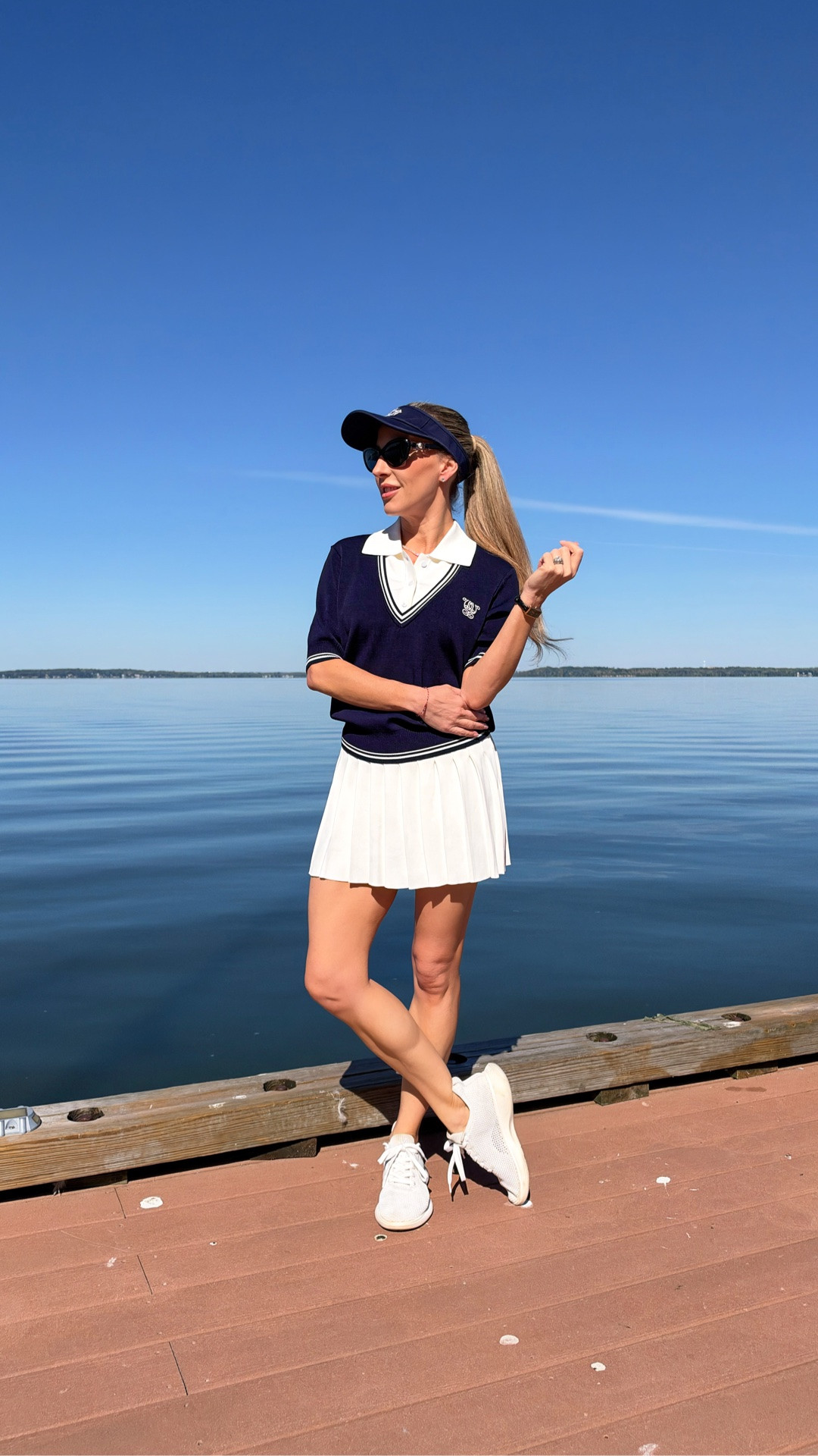 #gifted Two new WISKII sets and I genuinely cannot pick a favorite. The white set with the green stripe, or the navy polo set with the white pleated skirt? I’m 5'2" for reference.

And the part you actually want: my code gets you 23% off sitewide, which beats WISKII's own 20% Anniversary Sale, with early access live now through October 18. Comment SHOP and I'll DM you the code plus both links.

#WISKII #Activewear #PetiteStyle #SaleAlert