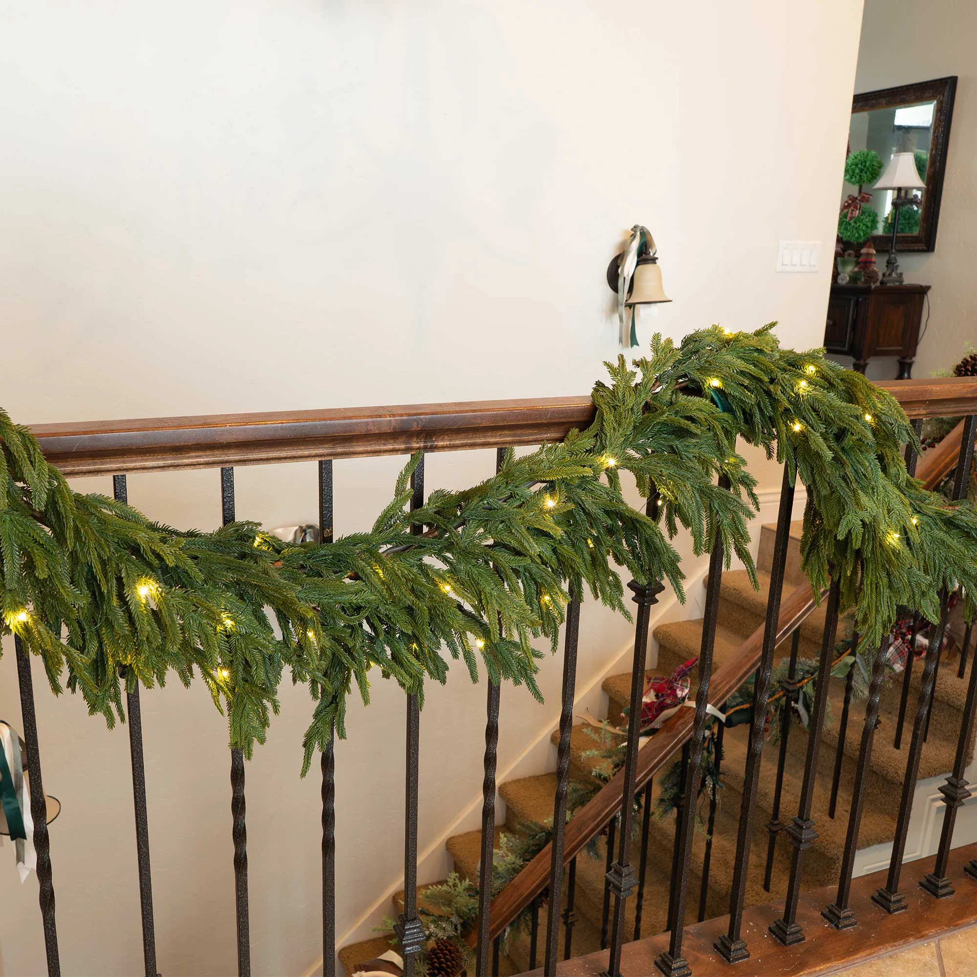 9 ft. Pre-Lit LED Garland - Norfolk | Wayfair North America