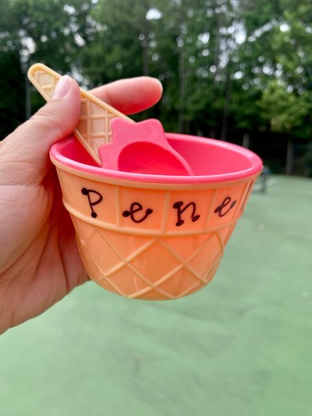 The *cutest* ice cream cups for a kid birthday party! Loved this idea… one of my girls went to a make your own ice cream party. They each had these cute cups with their names on them 😍

#LTKhome #LTKfamily