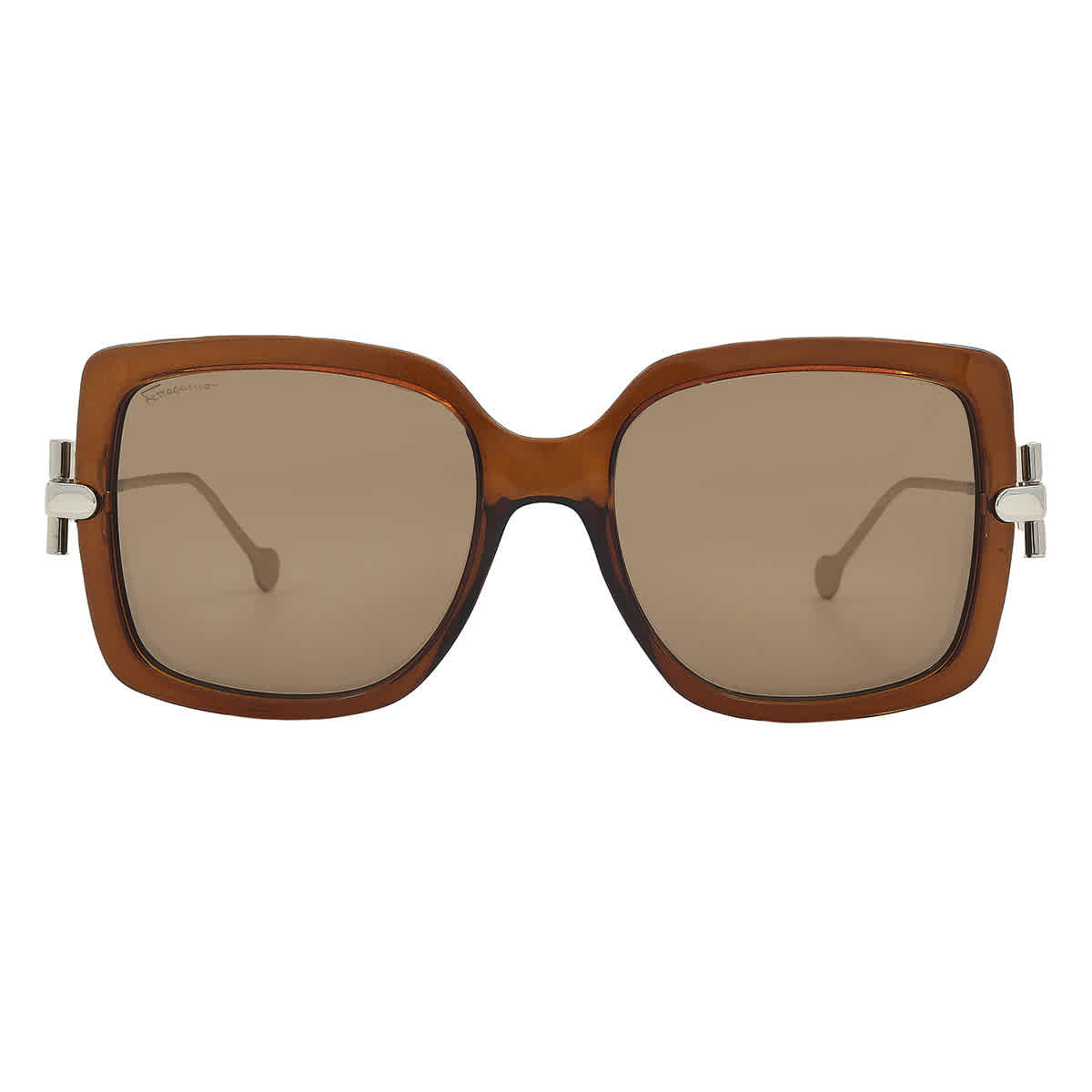 Salvatore Ferragamo Brown Square Ladies Sunglasses SF913S 210 55 | Jomashop.com & JomaDeals.com
