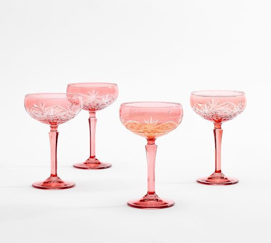 Antique Cut Coupe Glasses | Pottery Barn (US)