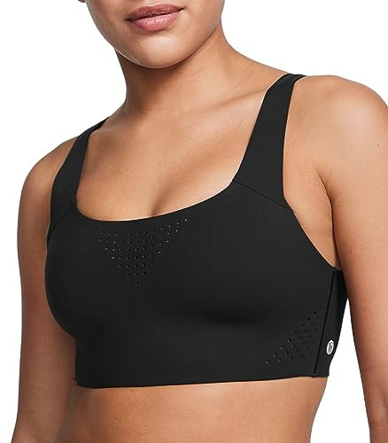 Victoria's Secret Women's VSX Featherweight Max Sports Bra, High Impact Wireless Sports Bra, Bras for Women, Black, 38DDD | Amazon (US)