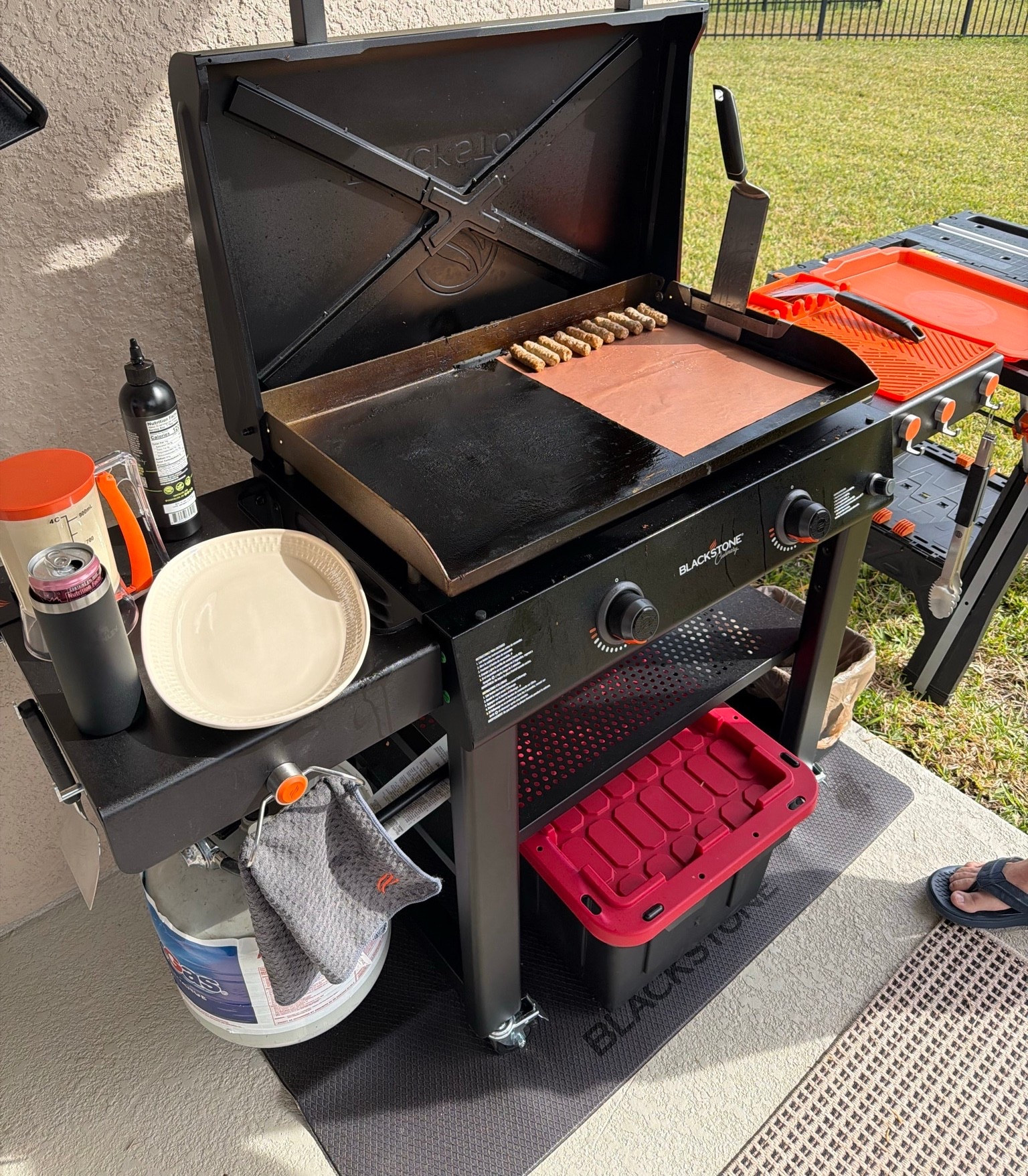 Our Blackstone griddle that we got for Christmas has been coming in CLUTCH for * literally * every meal lately, but breakfast and brunch on the Blackstone is a huge hit with our family. 

Pancakes, eggs, bacon — everything cooks so evenly and fast, the copper mat gives SO much flavor. 

We tried a pancake batter dispenser for the first time today and I’m officially obsessed… game changer for a mess-free, and pretty perfect sized pancakes. 

Linking our Blackstone griddle, Blackstone accessories, and favorite breakfast and brunch essentials that make family meals so much easier!

Blackstone | Griddle | Outdoor Eats | Healthy Eating | New year, New Food | Breakfast | Brunch | Foodie Things | Cooking | Couples | Married Life | Family 

#LTKfoodie #LTKdayinmylife #LTKmorningroutine
