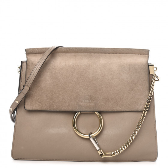 CHLOE

Calfskin Suede Medium Faye Shoulder Bag Motty Grey | Fashionphile