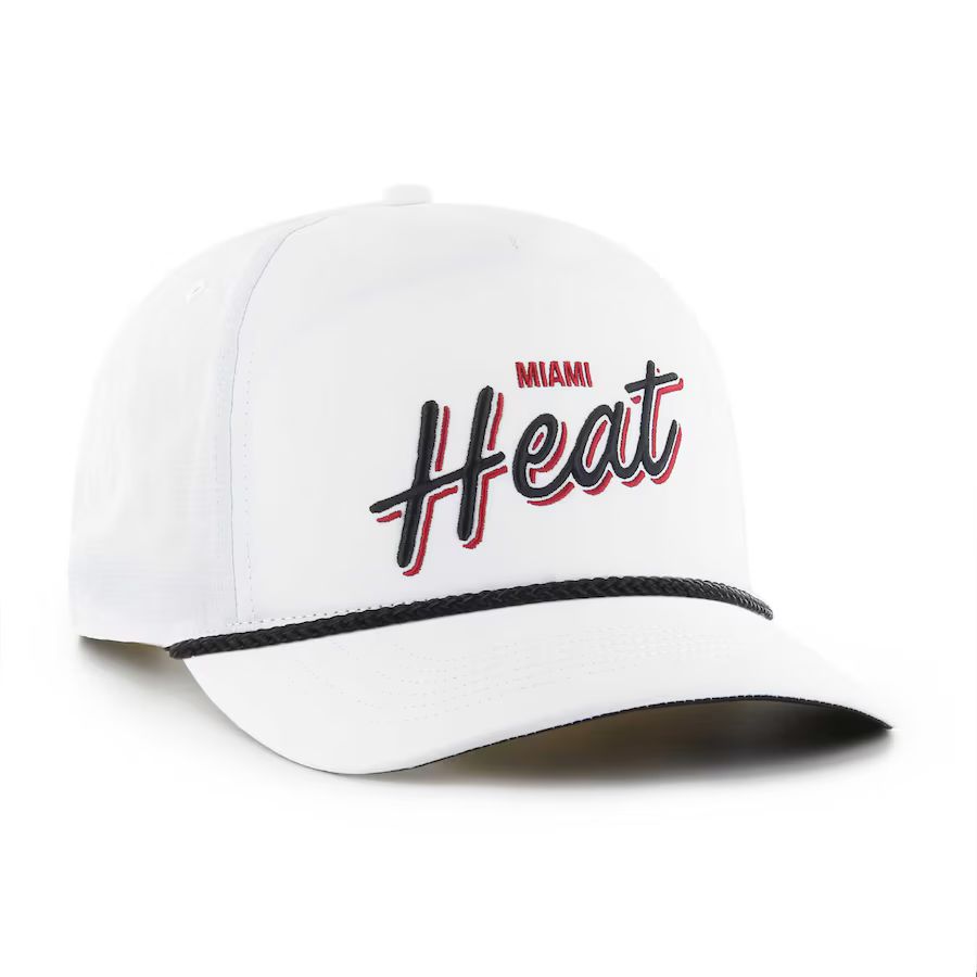 Men's Miami Heat '47 White Fairway Hitch brrr Adjustable Hat | NBA store