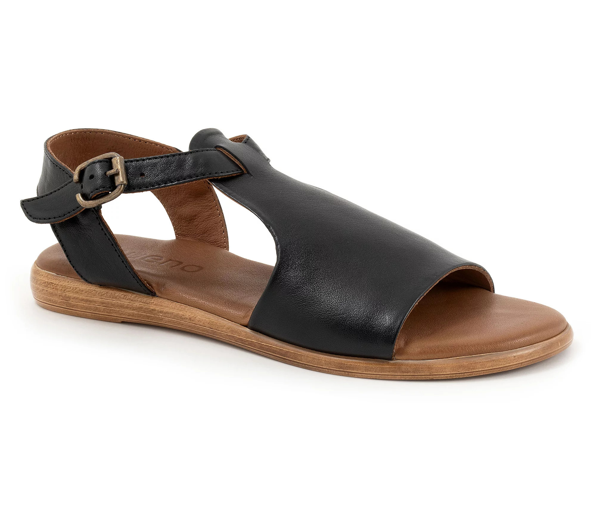 Bueno Women's Gabriella Leather Sandals | QVC