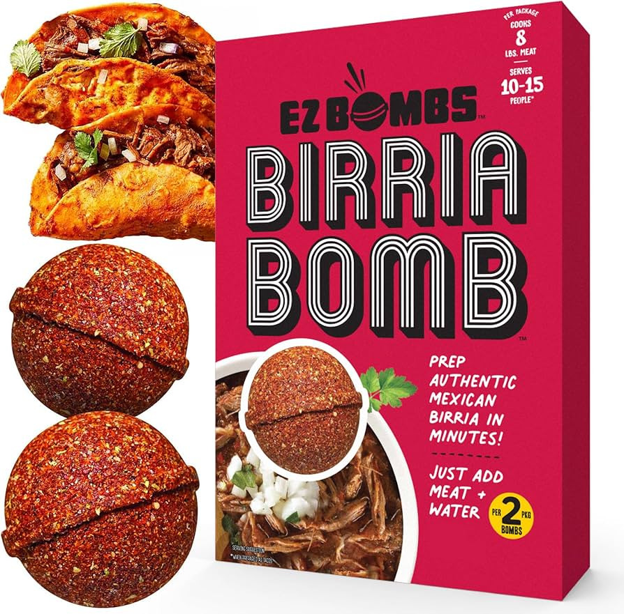 EZ Bombs Birria Bomb Seasoning, Pack of 2 – Authentic Mexican Spice Mix for Tacos, Burritos, Na... | Amazon (US)