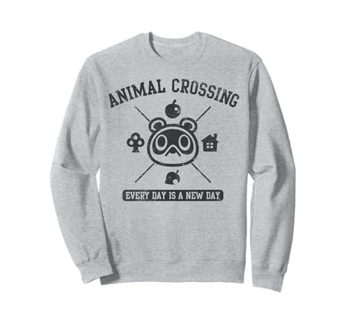 Animal Crossing Everyday Is A New Day Logo Sweatshirt | Amazon (US)