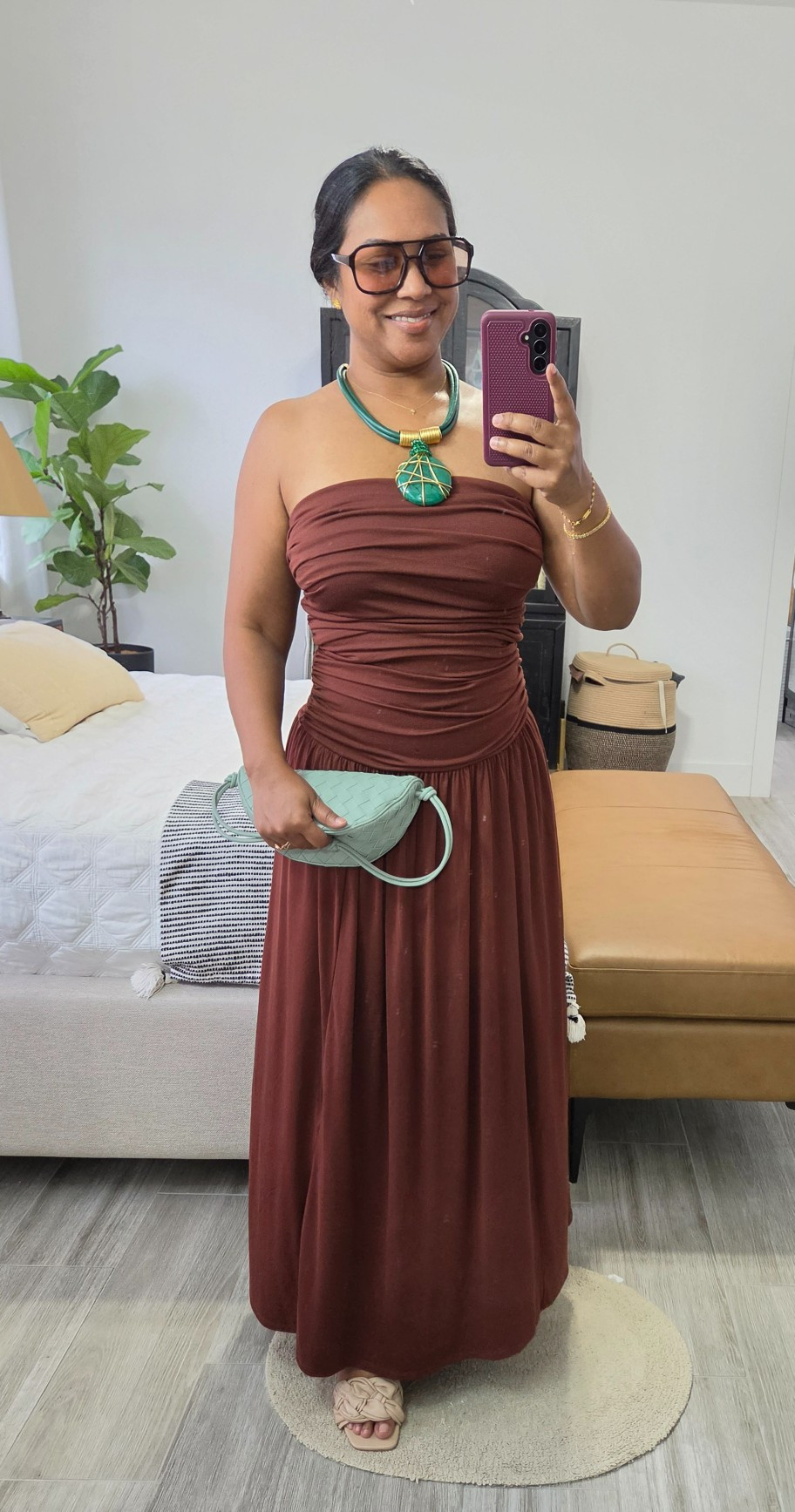 Cute bandeau drop waist dress that can take you into the fall season! Ive linked almost exact options! Also in other colors! 

#LTKootd #LTKPetite
