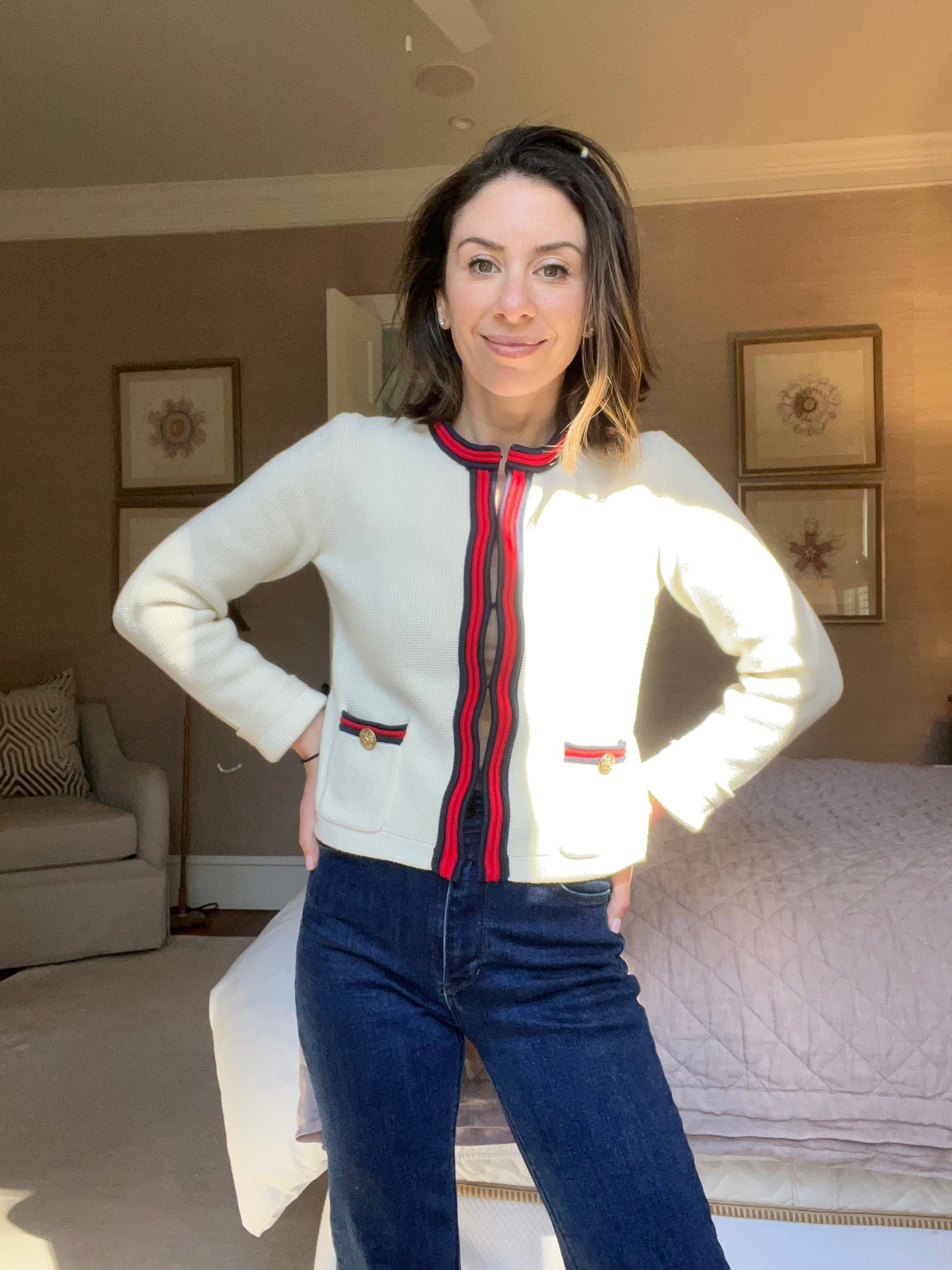 My new favorite sweater (I’m in an xxs) with my never fair, go to, necessary layering tank. Get one in white, black, and nude. All of your sweaters will magically be more effortlessly wearable. 