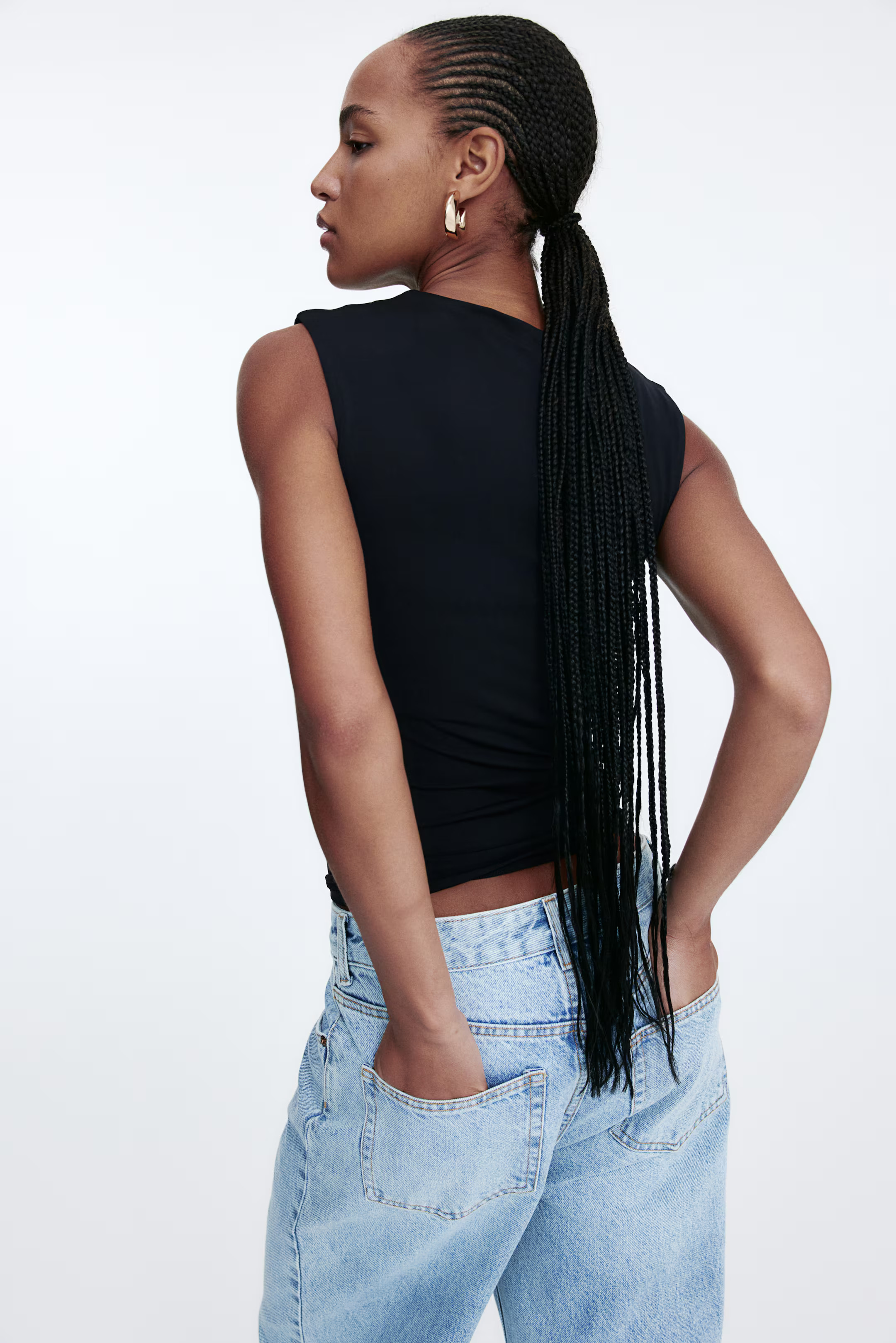 Draped Sleeveless Top | H&M (US + CA)