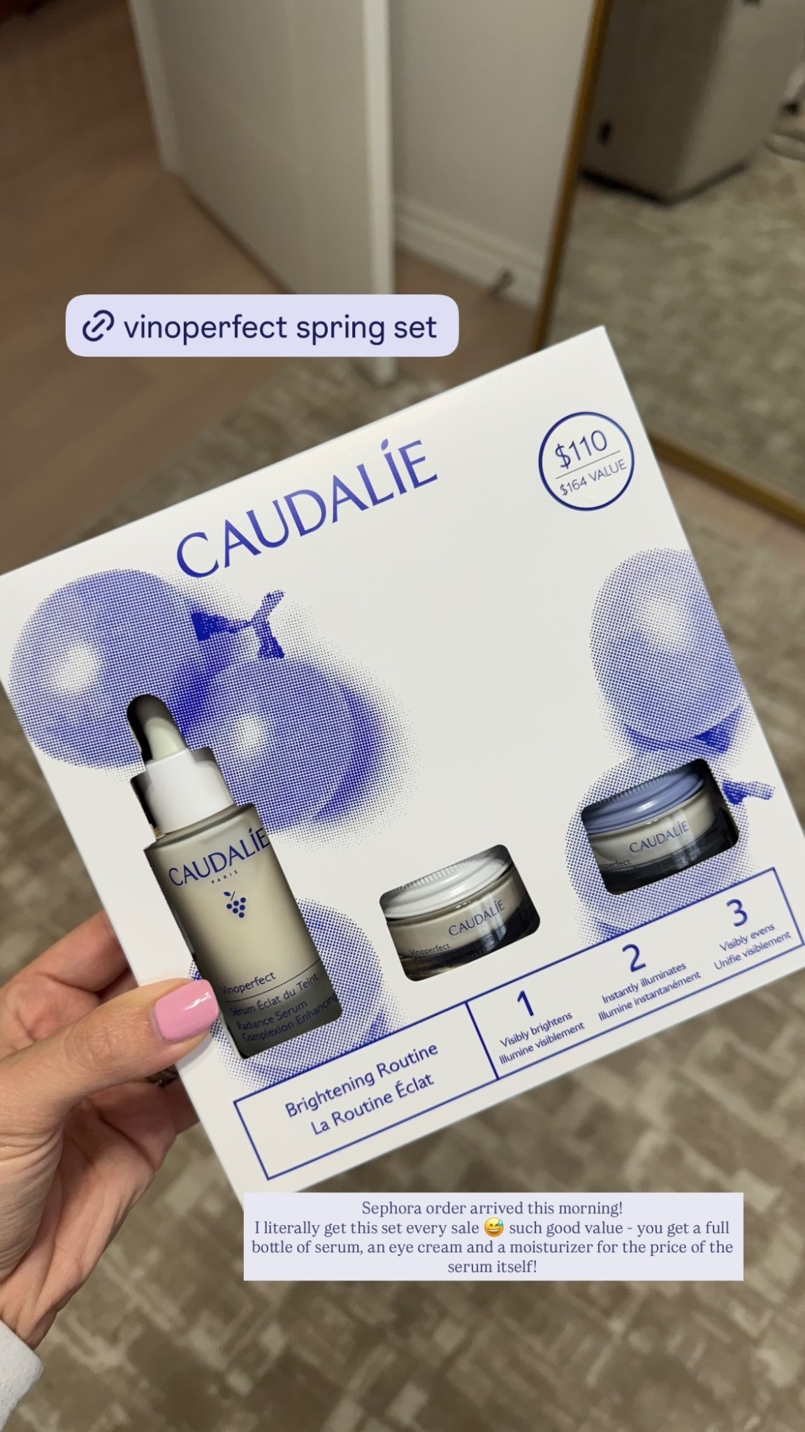 Sephora order arrived this morning!
I literally get this set every sale 😅 such good value - you get a full bottle of serum, an eye cream and a moisturizer for the price of the serum itself!

#LTKsale #LTKcanada #LTKbeauty