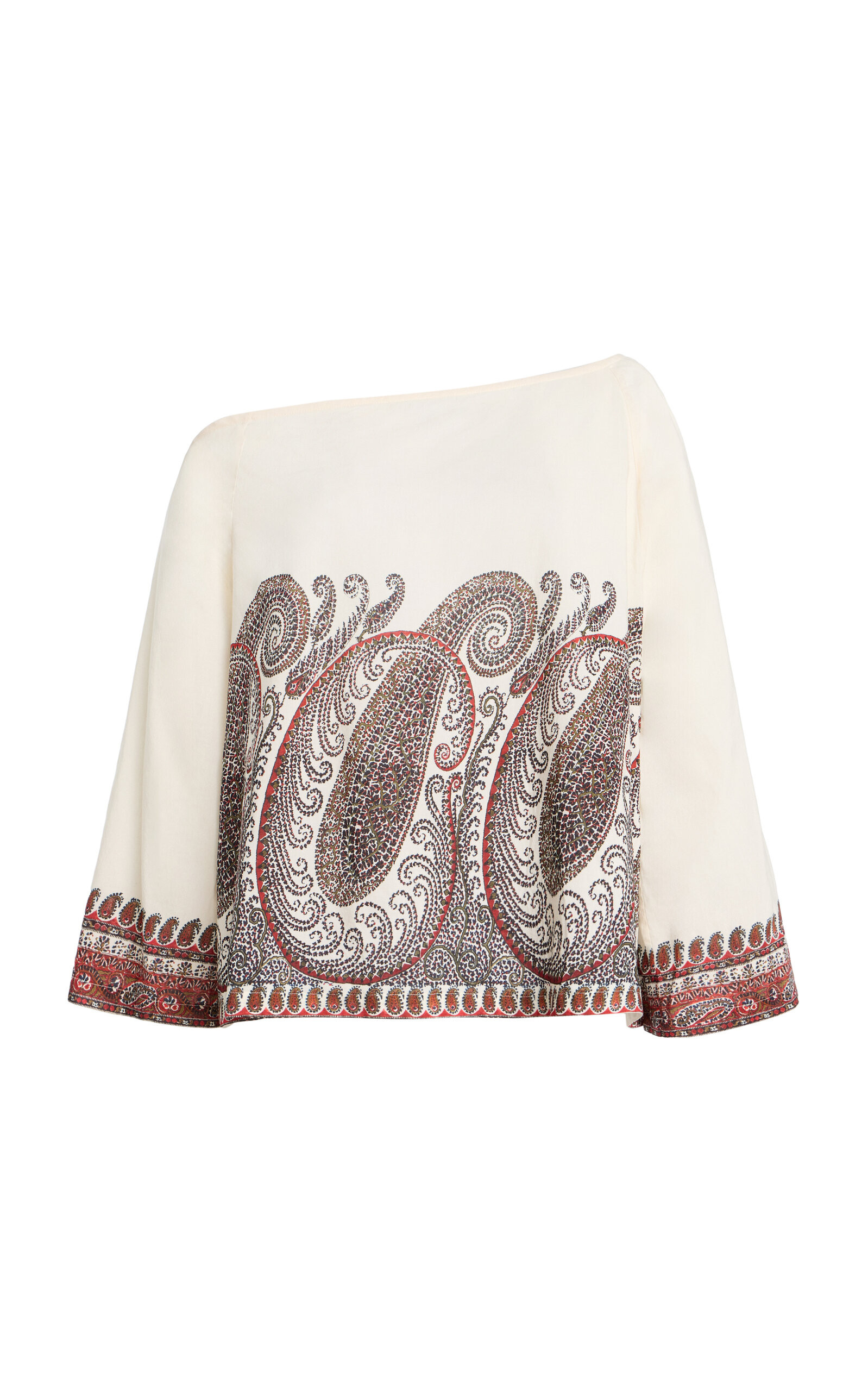 Cassia Off-The-Shoulder Paisley Cotton-Blend Top | Moda Operandi (Global)