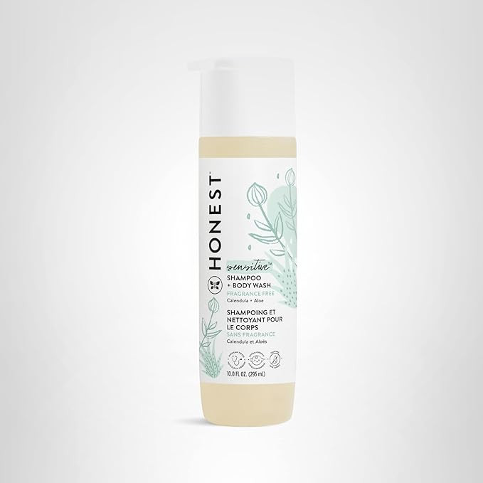The Honest Company 2-in-1 Cleansing Shampoo and Body Wash for Sensitive Skin, Gentle Tear-Free Hy... | Amazon (US)