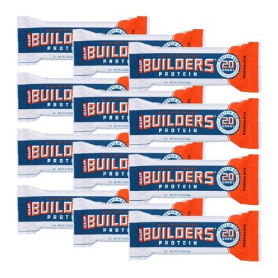 Clif Bar Chocolate Builders Protein Bar - 12 bars, 2.4 oz | Target