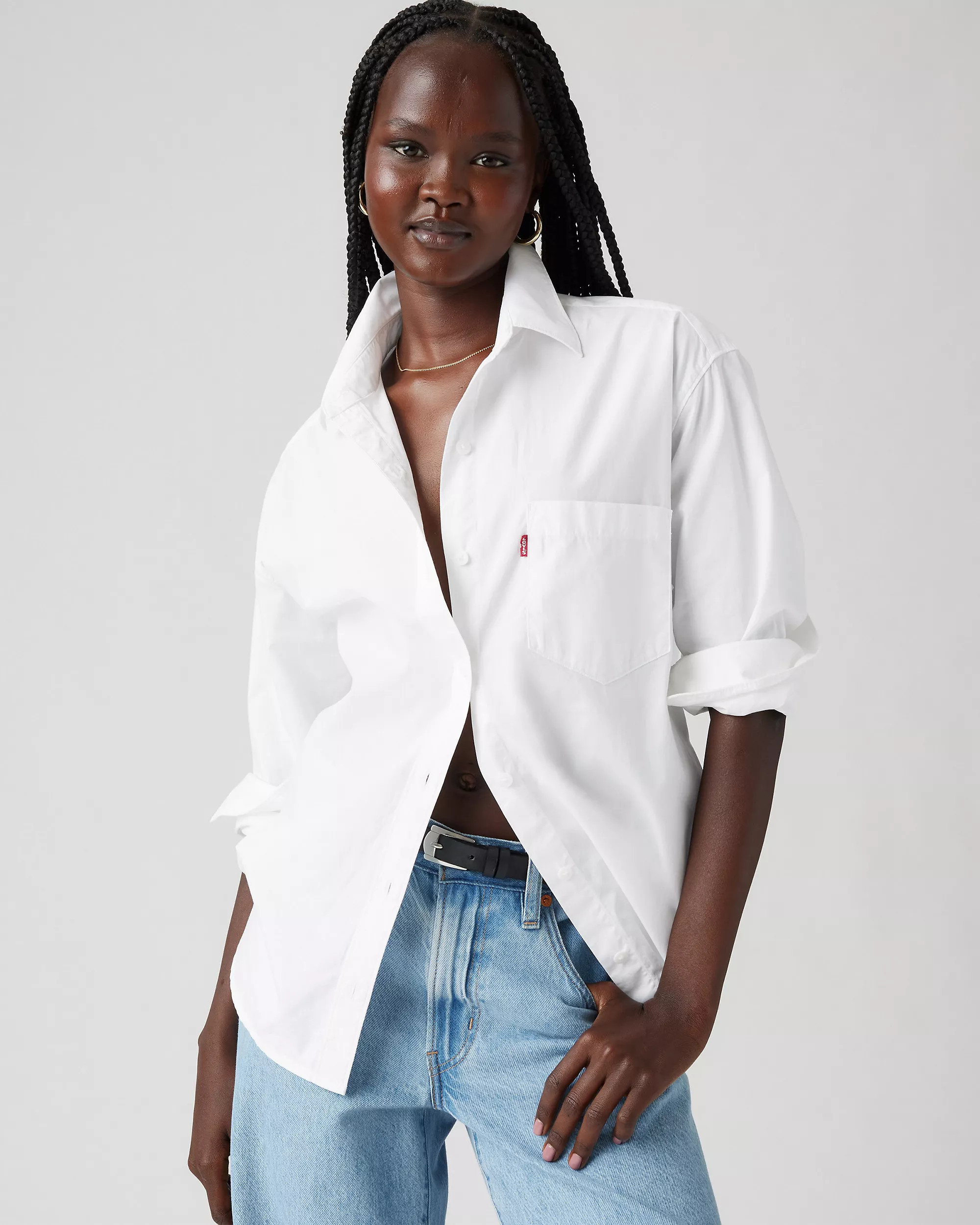 Harlie Boyfriend Shirt - White | Levi's® US | Levi's US