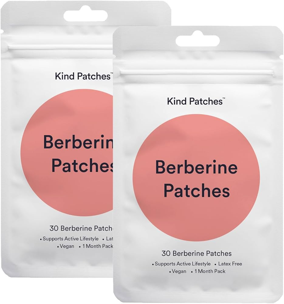 Kind Patches Berberine Patches with L Glutamine, Chromium, Pomegranate and Cinnamon - 2 Pack, 60 ... | Amazon (US)