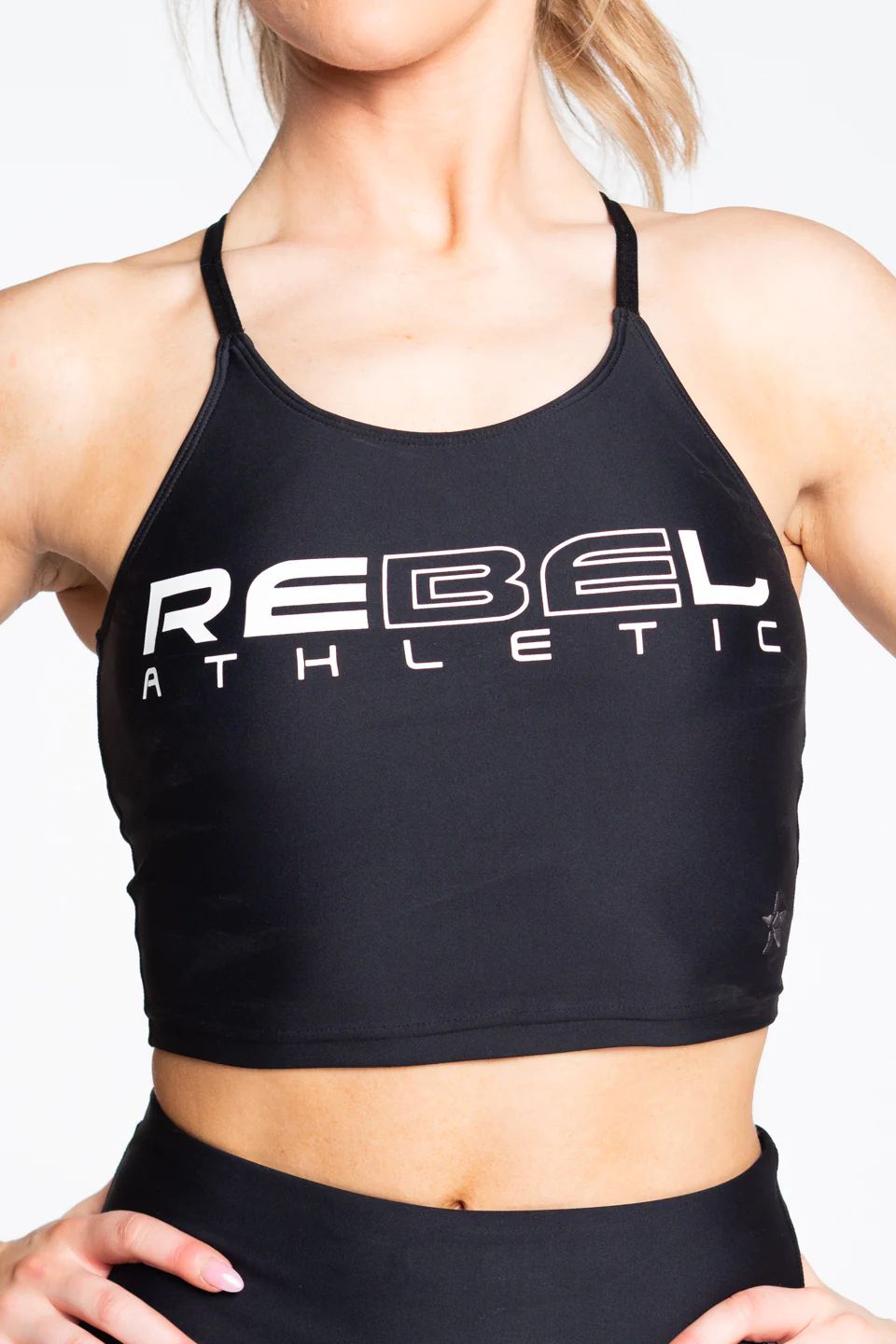Bronsyn Longline Sports Bra in Black | Rebel Athletic