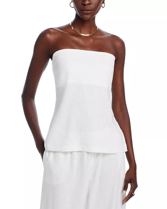 WAYF Carmela Strapless Linen Top Back to results -  Women - Bloomingdale's | Bloomingdale's (US)