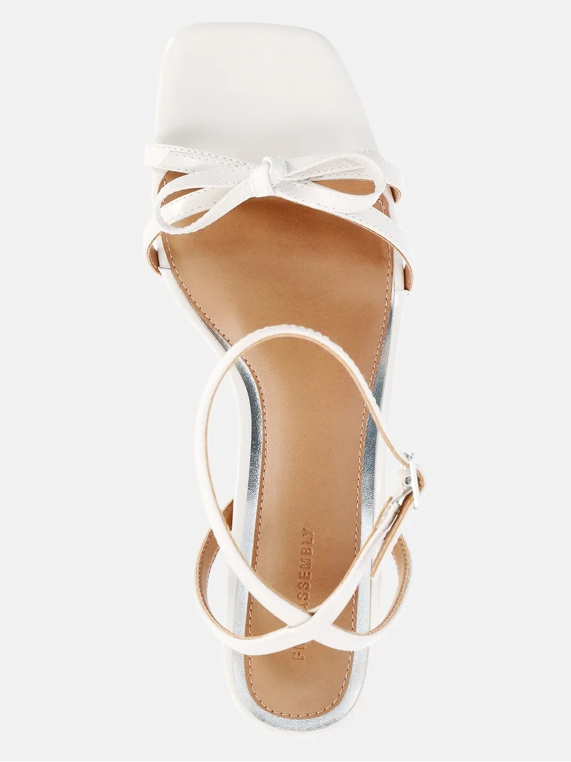 Free Assembly Women's Kitten Heel Sandals with Bow | Walmart (US)