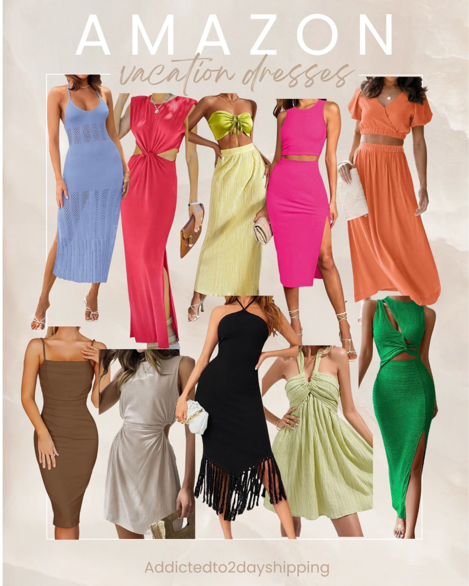 2 day shipping dresses Amazon Easter/Spring Dresses!  Comment DRESSES to have links for these  Amazon dresses sent straight to your DMs  These dresses are all available  with 2 day shipping & perfect for this season!, .,