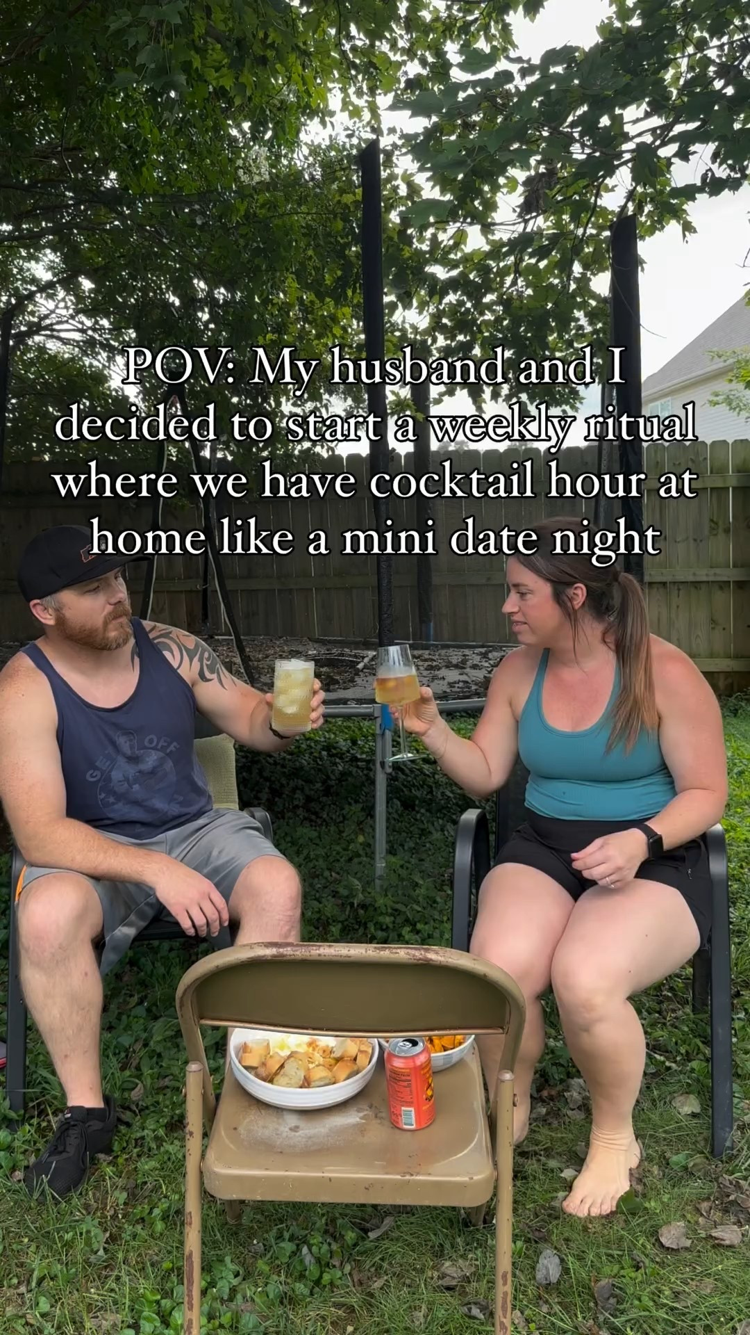 
Cocktail Hour Details:

Snack- ricotta with fried garlic and hot honey from wishbonekitchen 
You HAVE to try it with sweet potato chips 😋

Drinks-
Emily - savingon blanc Kim Crawford with frozen peaches
Eric - peach iced tea (would be great with a shot of whiskey if you’re wanting alcohol)

#couplescocktailhour  #MarriageOnPurpose #IntentionalLiving #DateYourSpouse
#datenightideas #athomedateideas #youngparents #budgetdateideas #dateyourhusband #dateyourspouse #momoflittleones #datenightathome

#LTKFamily #LTKHome #LTKParties