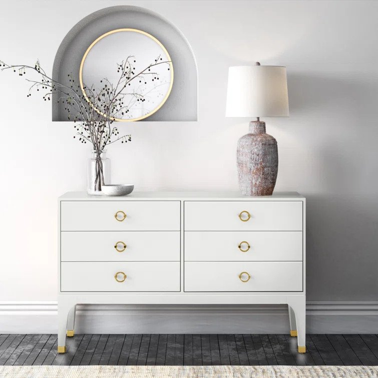 Lorna 6 Drawer 56'' W Dresser | Wayfair North America