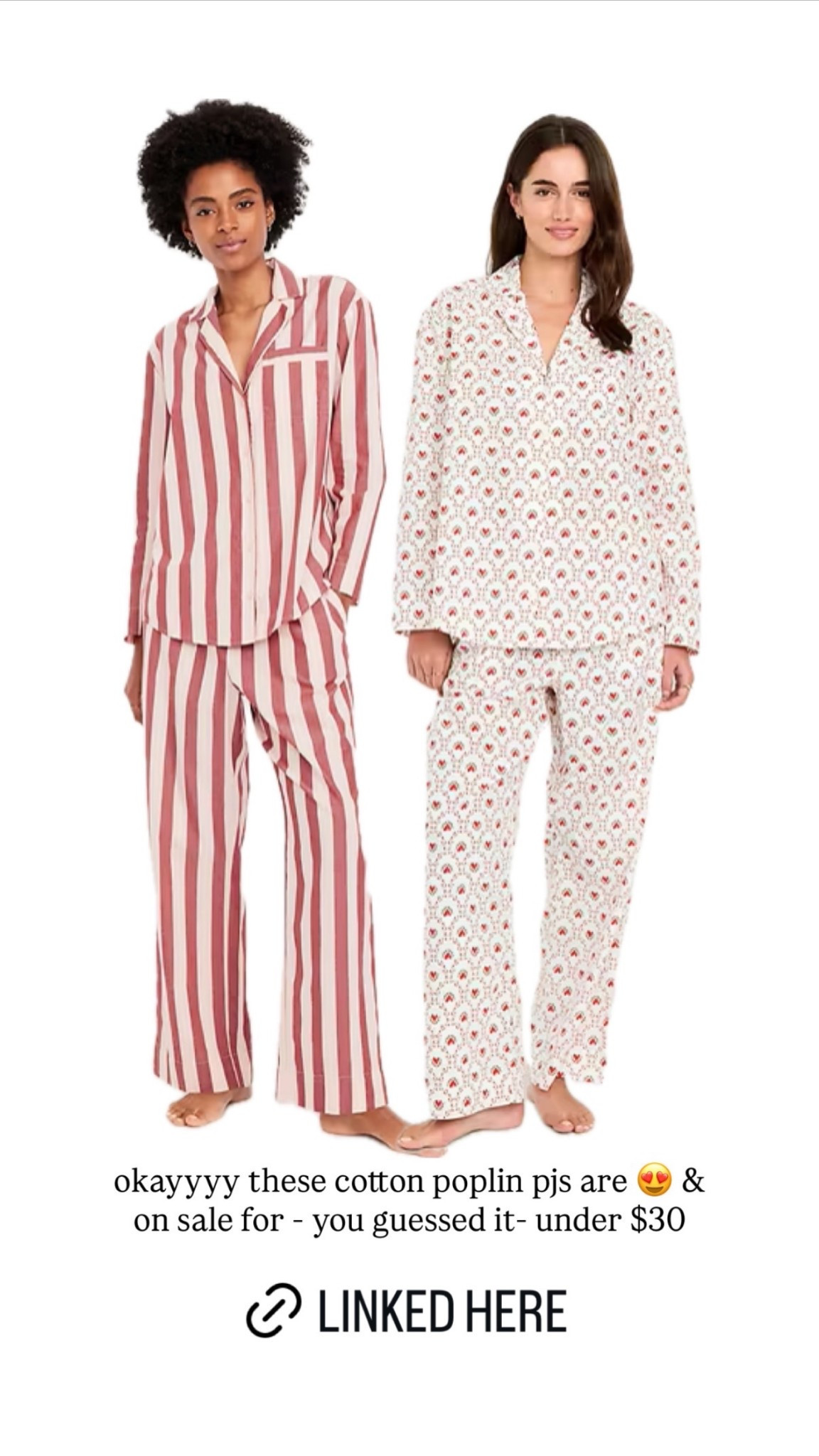 okayyyy these cotton poplin pjs are on sale for - you guessed it- under $30

#LTKSeasonal #LTKmomlife #LTKSaleAlert
