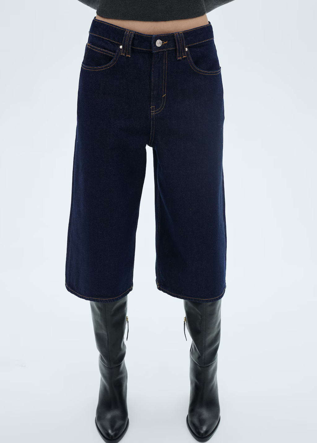 Rinse-wash denim bermuda shorts - Women | MANGO USA | Mango (US/MX/AU)