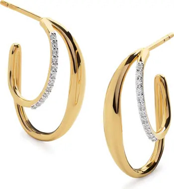 Medium Nura Wrap Hoop Earrings | Nordstrom