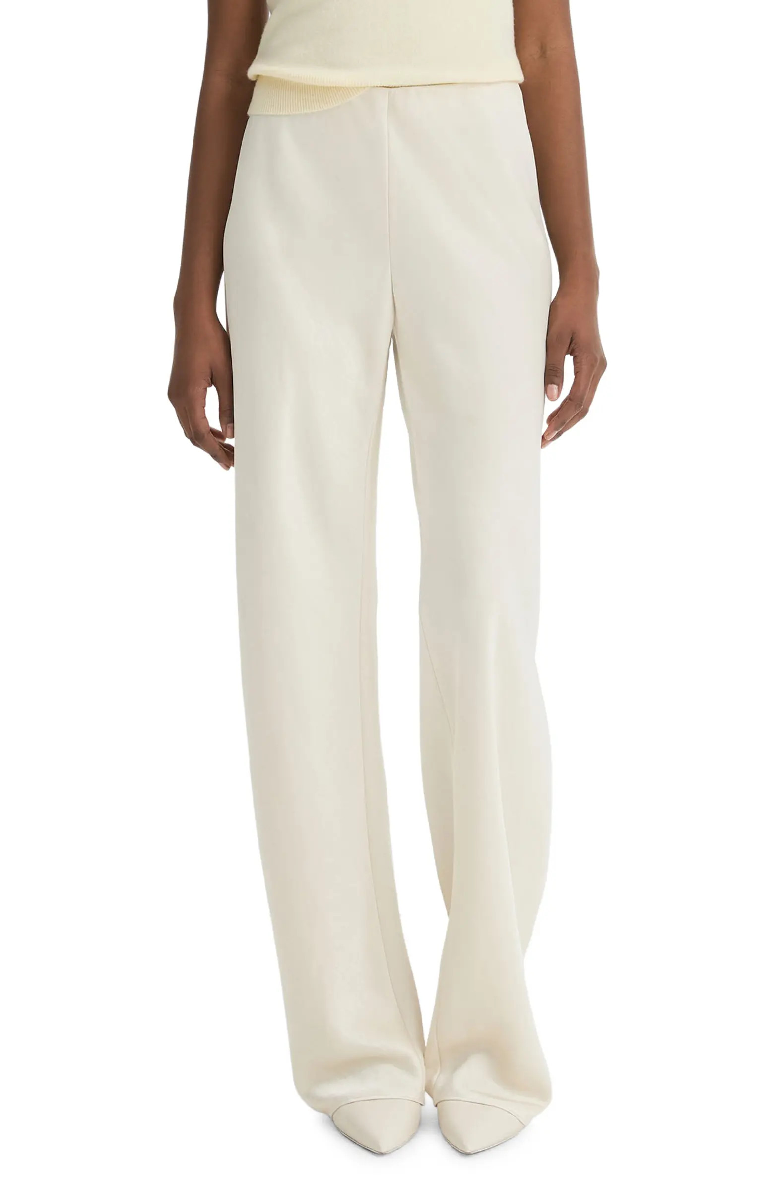 Fluid High Waist Straight Leg Pants | Nordstrom