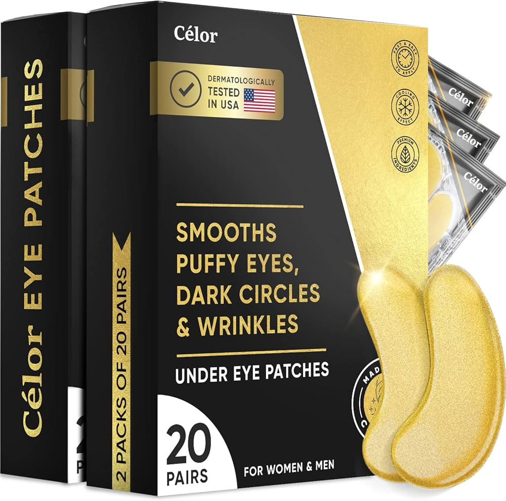 Under Eye Patches (40 Pairs) - Golden Mask Amino Acid & Collagen, for Face Care, Masks Dark Circl... | Amazon (US)