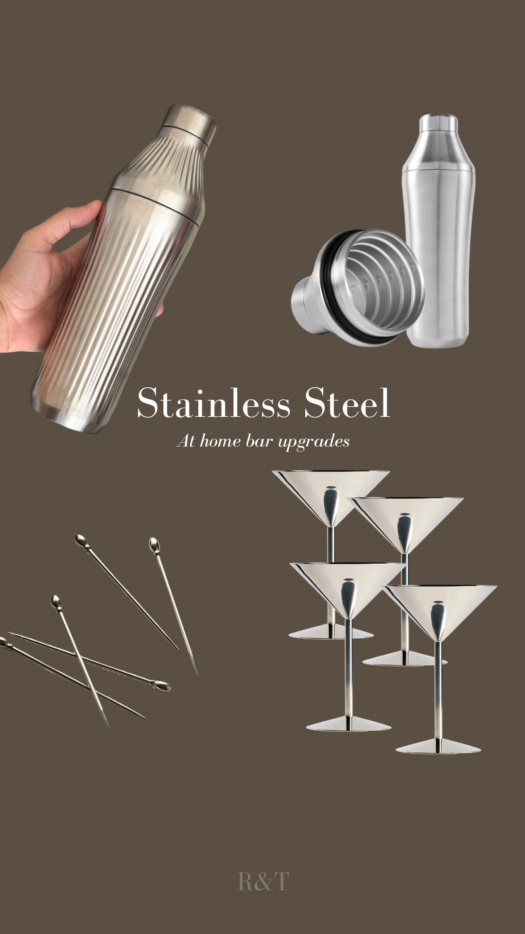 At home bar upgrades with stainless steel! Super durable and timeless design  

#LTKHoliday #LTKMens #LTKGiftGuide