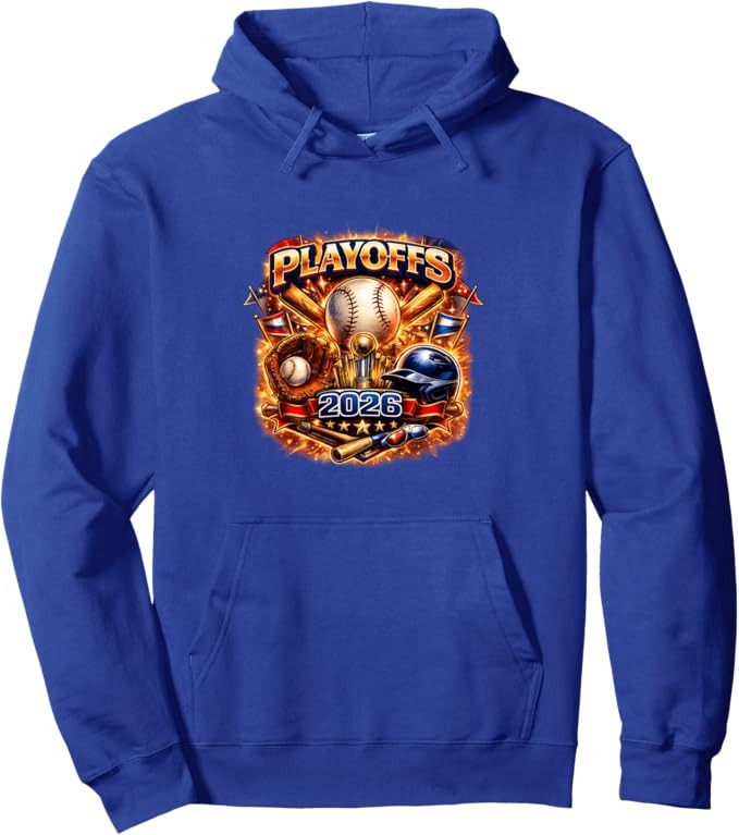 Baseball Playoffs 2026 Graphic Vintage Style Design Pullover Hoodie | Amazon (US)