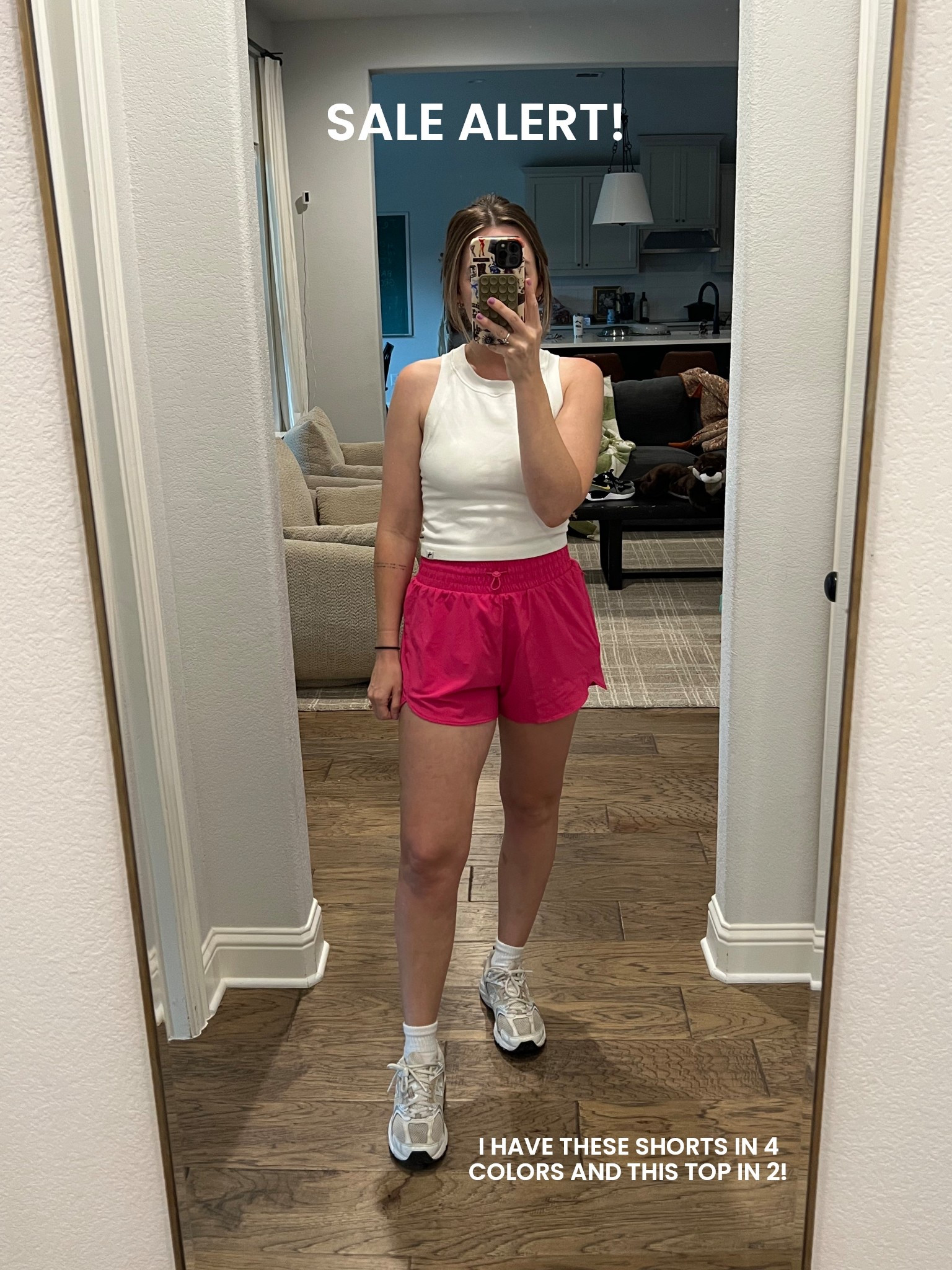 My favorite athletic wear from Target! I’m wearing a S in the shorts and a medium in the top. The top has built in pads! 👏🏼 