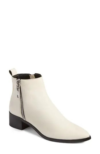 Women's Dolce Vita Marra Double Zip Bootie, Size 7.5 M - White | Nordstrom