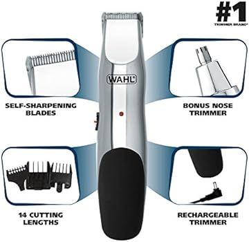 WAHL 5622 Groomsman Rechargeable Beard, Mustache, Hair & Nose Hair Trimmer for Detailing & Groomi... | Amazon (US)