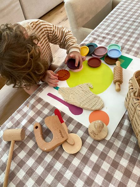 Play dough toys…stamps are actually cookie stamps!